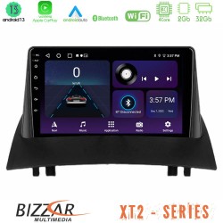 Bizzar XT2 Series 4Core Android13 2+32GB Renault Megane 2 2002-2008 Navigation Multimedia Tablet 9