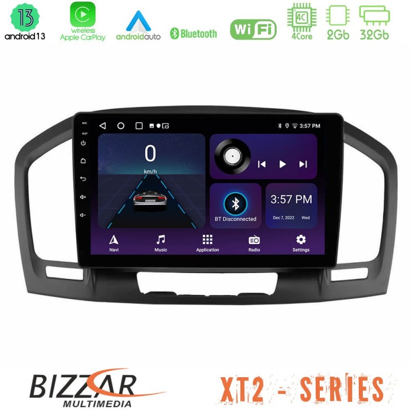 Bizzar XT2 Series 4Core Android13 2+32GB Opel Insignia 2008-2013 Navigation Multimedia Tablet 9