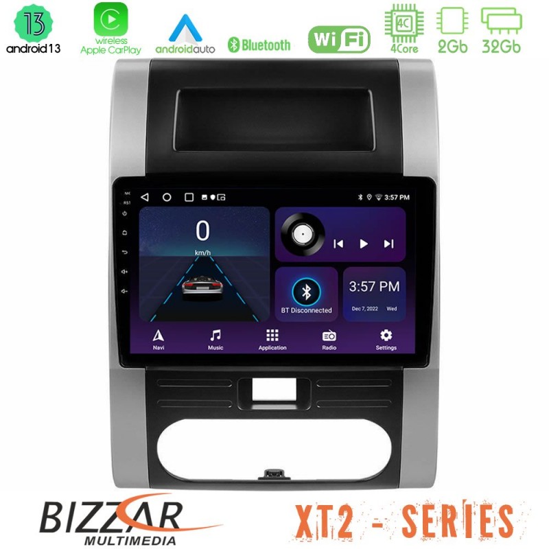 Bizzar XT2 Series 4Core Android13 2+32GB Nissan X-Trail T31 Navigation Multimedia Tablet 10