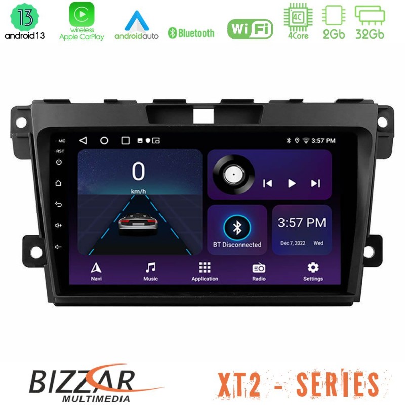 Bizzar XT2 Series 4Core Android13 2+32GB Mazda CX-7 2007-2011 Navigation Multimedia Tablet 9