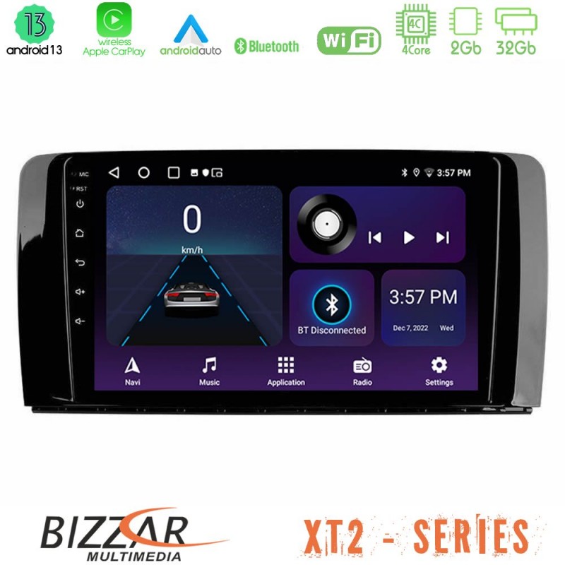 Bizzar XT2 Series 4Core Android13 2+32GB Mercedes R Class Navigation Multimedia Tablet 9