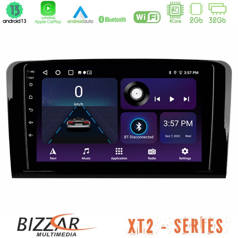 Bizzar XT2 Series 4Core Android13 2+32GB Mercedes ML/GL Class Navigation Multimedia Tablet 9