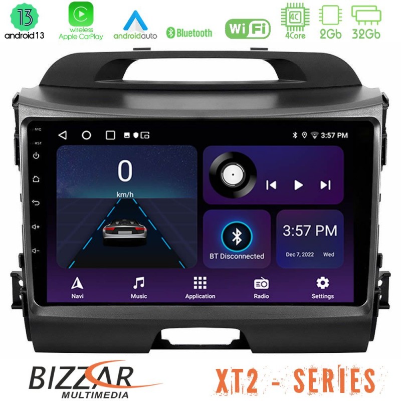 Bizzar XT2 Series 4Core Android13 2+32GB Kia Sportage Navigation Multimedia Tablet 9