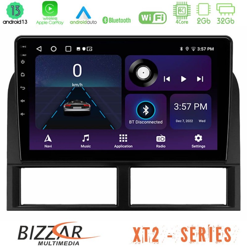 Bizzar XT2 Series 4Core Android13 2+32GB Jeep Grand Cherokee 1999-2004 Navigation Multimedia Tablet 9