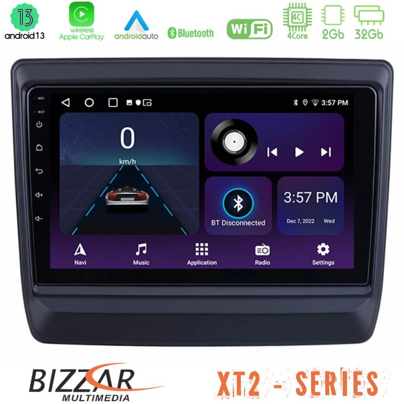 Bizzar XT2 Series 4Core Android13 2+32GB Isuzu D-MAX 2020-2023 Navigation Multimedia Tablet 9