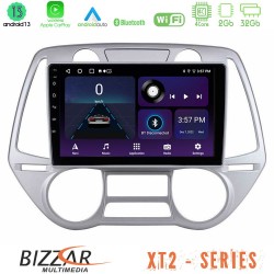 Bizzar XT2 Series 4Core Android13 2+32GB Hyundai i20 2009-2012 Auto A/C Navigation Multimedia Tablet 9