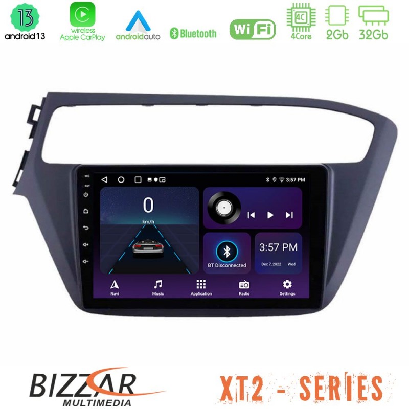 Bizzar XT2 Series 4Core Android13 2+32GB Hyundai i20 Navigation Multimedia Tablet 9