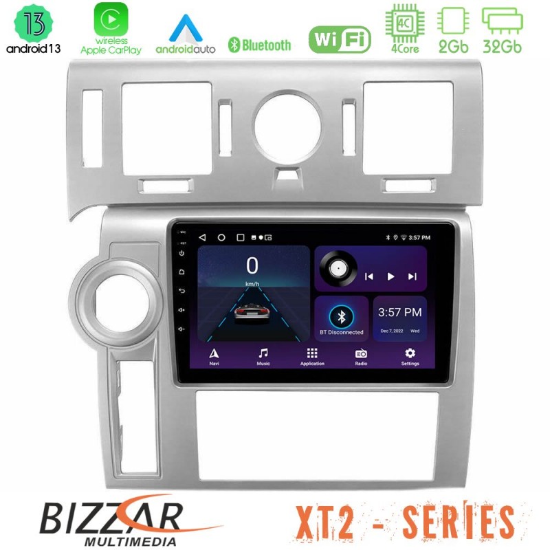 Bizzar XT2 Series 4Core Android13 2+32GB Hummer H2 2008-2009 Navigation Multimedia Tablet 9