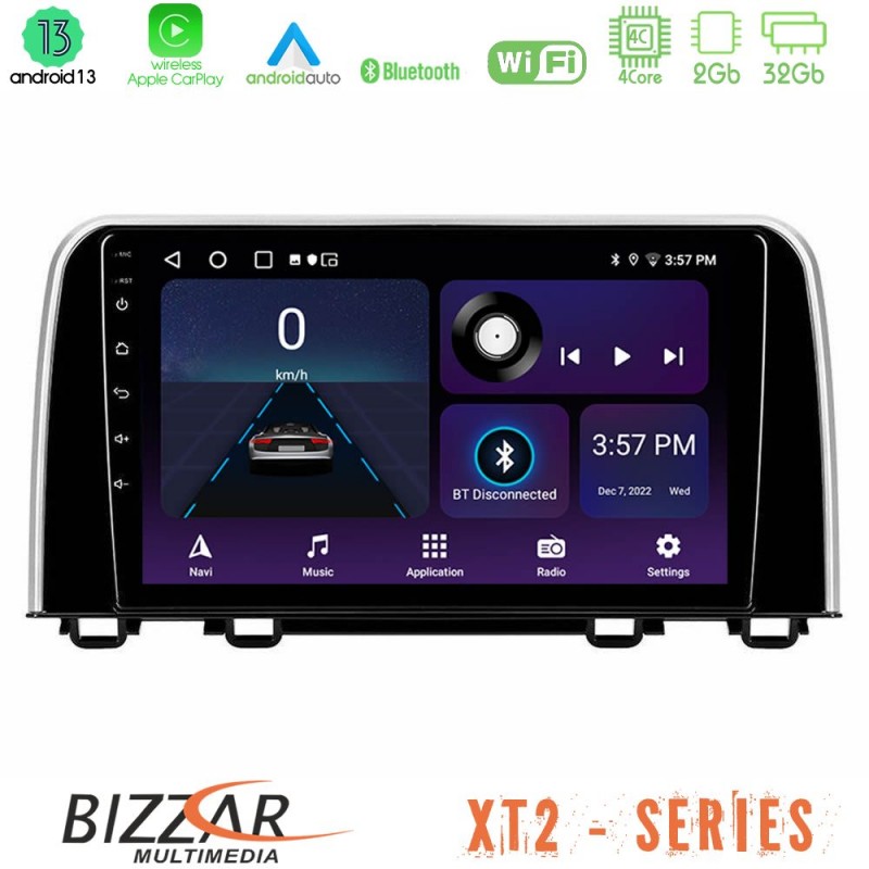 Bizzar XT2 Series 4Core Android13 2+32GB Honda CR-V 2019-&gt; Navigation Multimedia Tablet 10