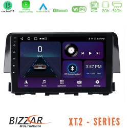 Bizzar XT2 Series 4Core Android13 2+32GB Honda Civic 2016-2020 Navigation Multimedia Tablet 9