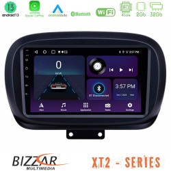 Bizzar XT2 Series 4Core Android13 2+32GB Fiat 500X Navigation Multimedia Tablet 9