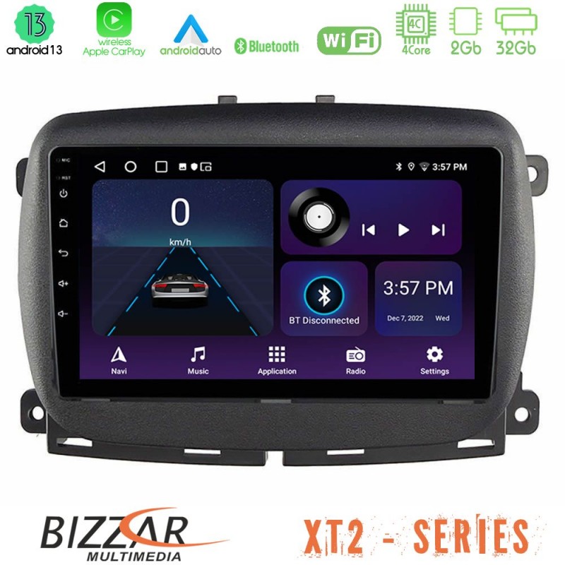 Bizzar XT2 Series 4Core Android13 2+32GB Fiat 500L Navigation Multimedia Tablet 10