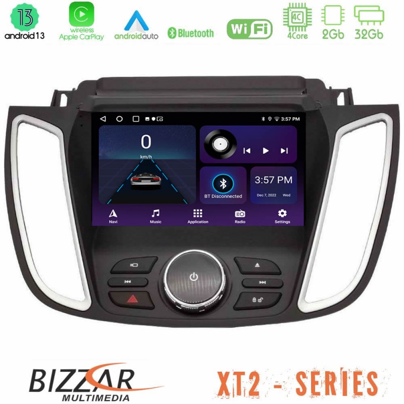 Bizzar XT2 Series 4Core Android13 2+32GB Ford Kuga/C-Max 2013-2019 Navigation Multimedia Tablet 9