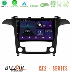 Bizzar XT2 Series 4Core Android13 2+32GB Ford S-Max 2006-2012 Navigation Multimedia Tablet 9