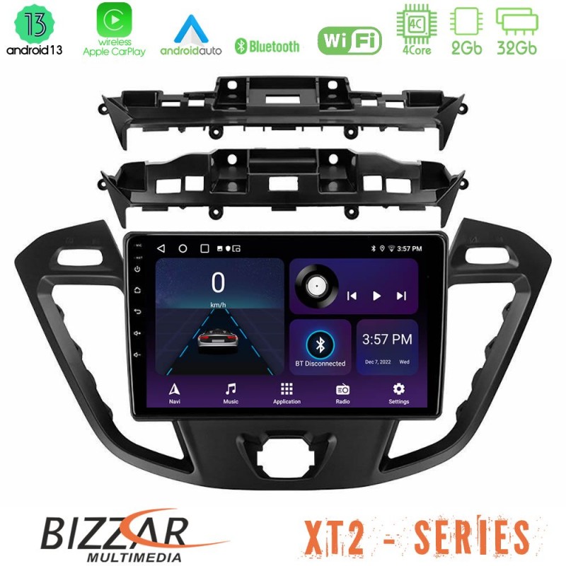 Bizzar XT2 Series 4Core Android13 2+32GB Ford Transit Custom/Tourneo Custom Navigation Multimedia Tablet 9