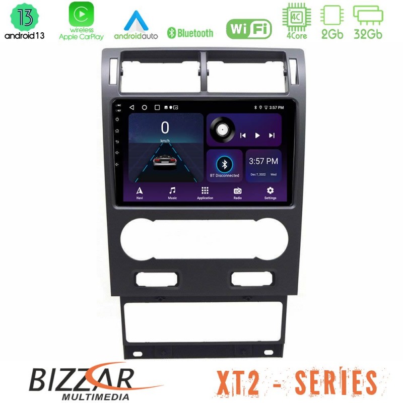 Bizzar XT2 Series 4Core Android13 2+32GB Ford Mondeo 2004-2007 Navigation Multimedia Tablet 9