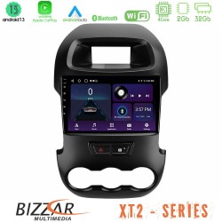 Bizzar XT2 Series 4Core Android13 2+32GB Ford Ranger 2012-2016 Navigation Multimedia Tablet 9