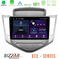 Bizzar XT2 Series 4Core Android13 2+32GB Chevrolet Cruze 2009-2012 Navigation Multimedia Tablet 9