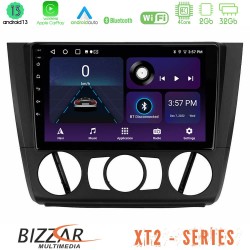 Bizzar XT2 Series 4Core Android13 2+32GB BMW 1Series E81/E82/E87/E88 (MANUAL A/C) Navigation Multimedia Tablet 9