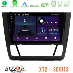 Bizzar XT2 Series 4Core Android13 2+32GB BMW 1Series E81/E82/E87/E88 (AUTO A/C) Navigation Multimedia Tablet 9