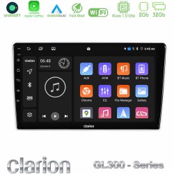 Clarion GL300 Series Kia Sportage 2005-2008 4Core Android11 2+32GB Navigation Multimedia Tablet 9″ Με Carplay & Android Auto