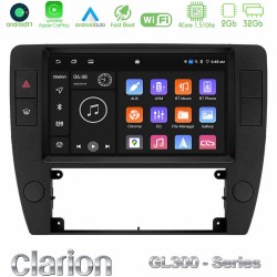 Clarion GL300 Series 4Core Android11 2+32GB VW Passat B5 2001-2005 Navigation Multimedia Tablet 9