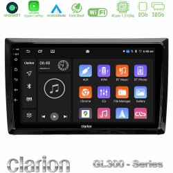 Clarion GL300 Series 4Core Android11 2+32GB VW Beetle Navigation Multimedia Tablet 9