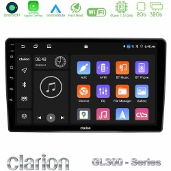 Clarion GL300 Series 4Core Android11 2+32GB VW Passat Navigation Multimedia Tablet 9