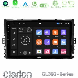 Clarion GL300 Series 4Core Android11 2+32GB VW MQB 2017-&gt; Navigation Multimedia Tablet 9