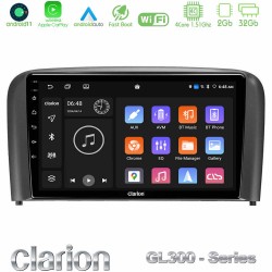 Clarion GL300 Series 4Core Android11 2+32GB Volvo S80 1998-2006 Navigation Multimedia Tablet 9