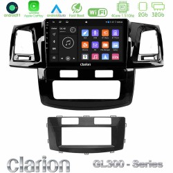 Clarion GL300 Series 4Core Android11 2+32GB Toyota Hilux 2007-2011 Navigation Multimedia Tablet 9