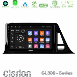 Clarion GL300 Series 4Core Android11 2+32GB Toyota CH-R Navigation Multimedia Tablet 9