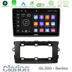 Clarion GL300 Series 4Core Android11 2+32GB Toyota Auris 2013-2016 Navigation Multimedia Tablet 10