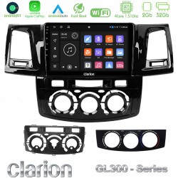 Clarion GL300 Series 4Core Android11 2+32GB Toyota Hilux 2007-2011 Navigation Multimedia Tablet 9