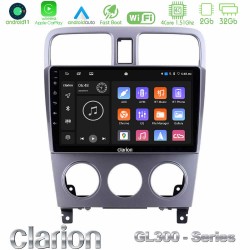 Clarion GL300 Series 4Core Android11 2+32GB Subaru Forester 2003-2007 Navigation Multimedia Tablet 9