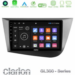 Clarion GL300 Series 4Core Android11 2+32GB Seat Leon Navigation Multimedia Tablet 9