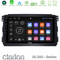 Clarion GL300 Series 4Core Android11 2+32GB Smart 451 Navigation Multimedia Tablet 9