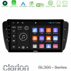 Clarion GL300 Series 4Core Android11 2+32GB Seat Ibiza 2008-2012 Navigation Multimedia Tablet 9