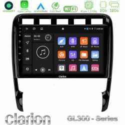 Clarion GL300 Series 4Core Android11 2+32GB Porsche Cayenne 2003-2010 Navigation Multimedia Tablet 9