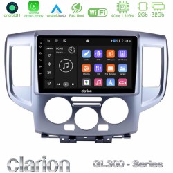 Clarion GL300 Series 4Core Android11 2+32GB Nissan NV200 Navigation Multimedia Tablet 9