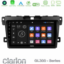 Clarion GL300 Series 4Core Android11 2+32GB Mazda CX-7 2007-2011 Navigation Multimedia Tablet 9