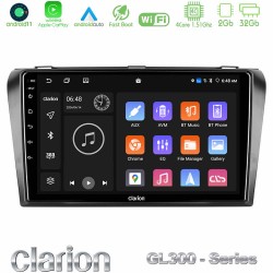 Clarion GL300 Series 4Core Android11 2+32GB Mazda 3 2004-2009 Navigation Multimedia Tablet 9