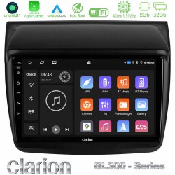 Clarion GL300 Series 4Core Android11 2+32GB Mitsubishi L200 Navigation Multimedia Tablet 9