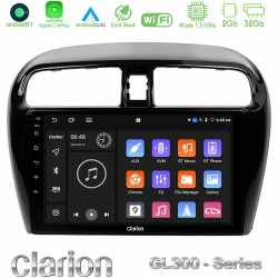 Clarion GL300 Series 4Core Android11 2+32GB Mitsubishi Space Star 2013-2016 Navigation Multimedia Tablet 9