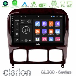 Clarion GL300 Series 4Core Android11 2+32GB Mercedes S Class 1999-2004 (W220) Navigation Multimedia Tablet 9