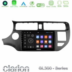 Clarion GL300 Series 4Core Android11 2+32GB Kia Rio 2011-2015 Navigation Multimedia Tablet 9