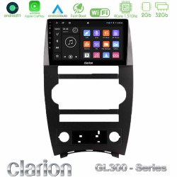 Clarion GL300 Series 4Core Android11 2+32GB Jeep Commander 2007-2008 Navigation Multimedia Tablet 9