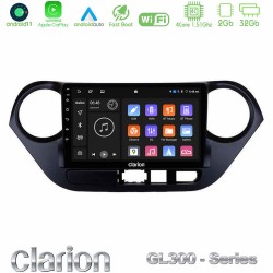 Clarion GL300 Series 4Core Android11 2+32GB Hyundai i10 2014-2020 Navigation Multimedia Tablet 9