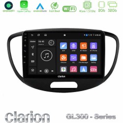 Clarion GL300 Series 4Core Android11 2+32GB Hyundai i10 2008-2014 Navigation Multimedia Tablet 9