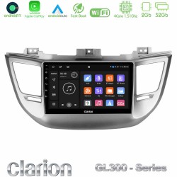 Clarion GL300 Series 4Core Android11 2+32GB Hyundai Tucson 2015-2018 Navigation Multimedia Tablet 9